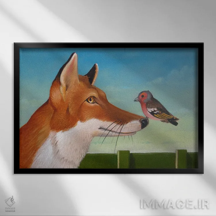 تابلو پسرها یا دوستپسرها اثر فرانک وارمدام - نمای قابدار مشکی