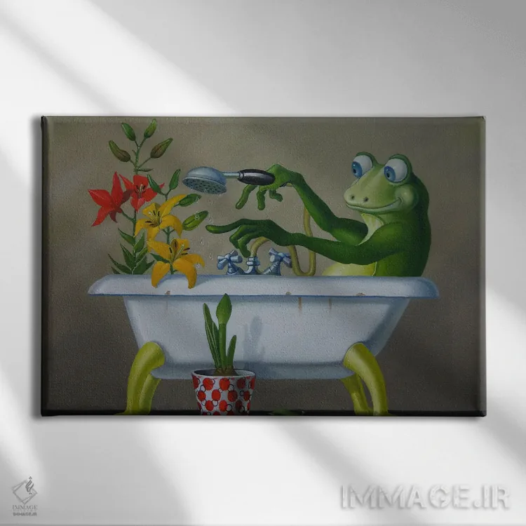 تابلو انگشتان سبز (باغبان موفق) اثر فرانک وارمدام - نمای روبهرو روی دیوار