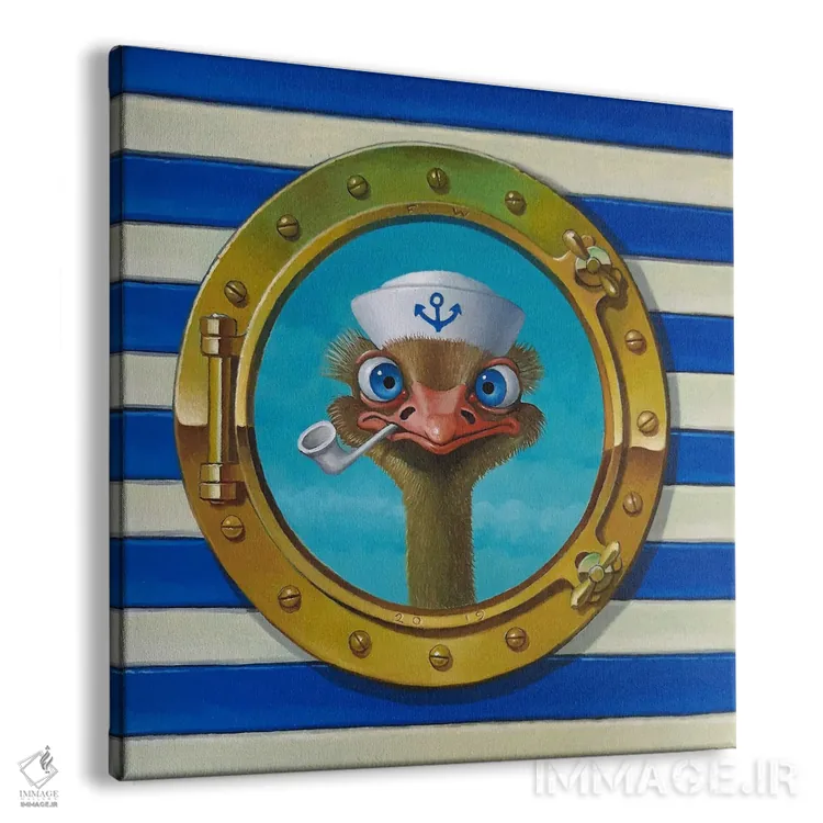 تابلو کشتی هو! (اصطلاح دریانوردی) اثر فرانک وارمدام - نمای پرسپکتیو محصول