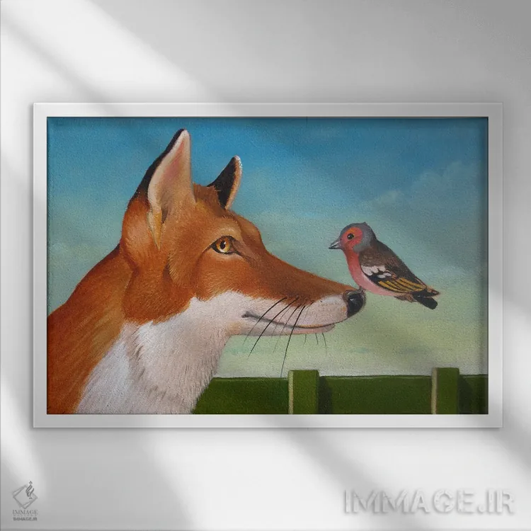 تابلو پسرها یا دوستپسرها اثر فرانک وارمدام - نمای قابدار سفید