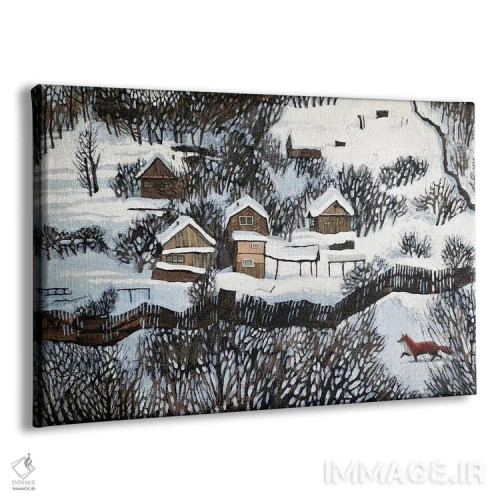 تابلو قدم آرام آقای روباه اثر فوکسی اند پیپر (برند هنری) - نمای پرسپکتیو محصول