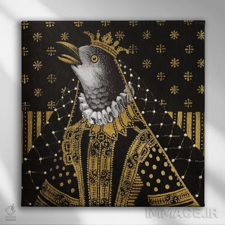 تابلو تیلدا (اسم خاص) اثر فوکسی اند پیپر (برند هنری) - نمای روبهرو روی دیوار