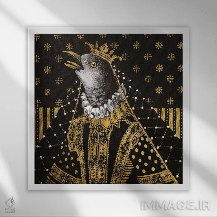 تابلو تیلدا (اسم خاص) اثر فوکسی اند پیپر (برند هنری) - نمای قابدار سفید