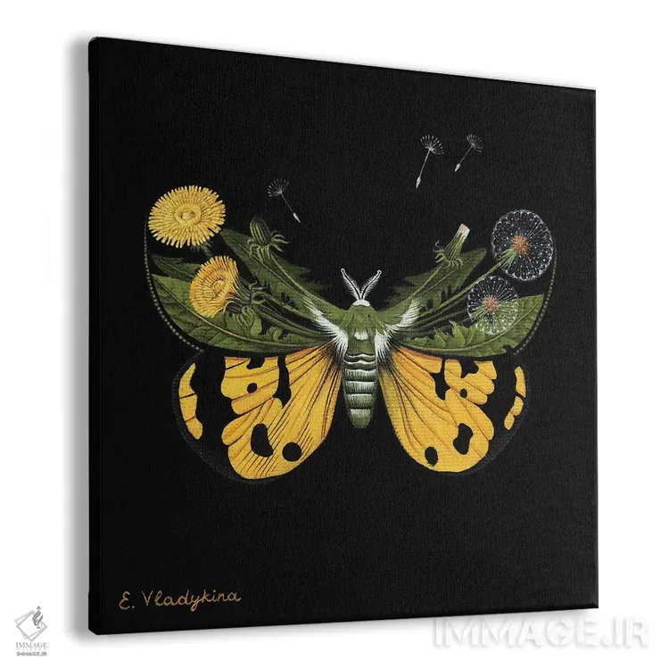 تابلو قاصدک اثر فوکسی اند پیپر (برند هنری) - نمای پرسپکتیو محصول