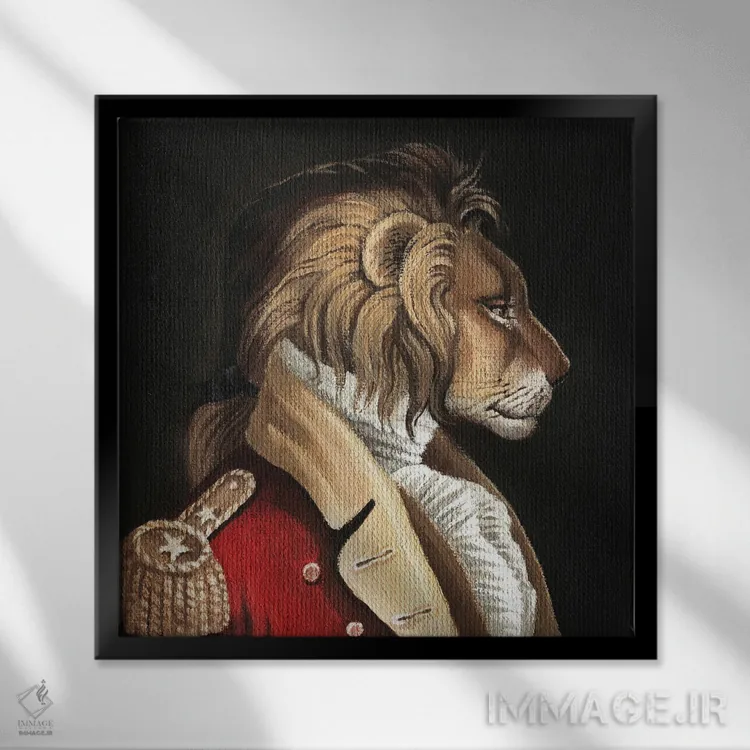 تابلو سر لیونل اسمیت اثر فوکسی اند پیپر (برند هنری) - نمای قابدار مشکی