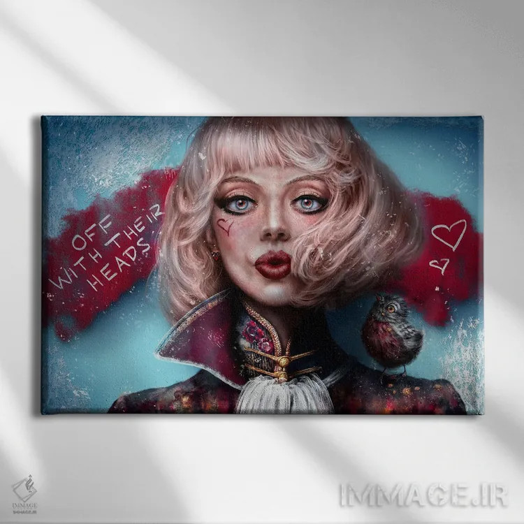 تابلو Tarts And Roses,قلبها، تارتها و گلهای رز اثر فیبل - نمای روبهرو روی دیوار