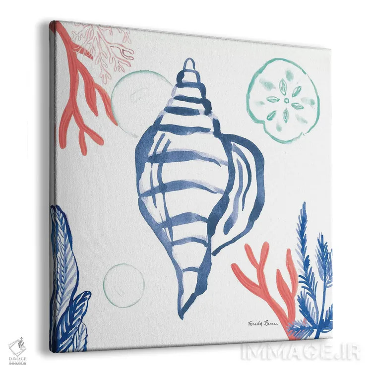 تابلو گوهرهای ساحلی ۲، غار مرجانی اثر فریده زمان - نمای پرسپکتیو محصول