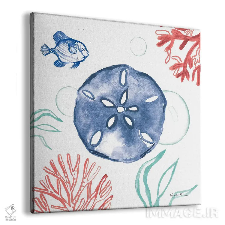 تابلو گوهرهای ساحلی ۴، غار مرجانی اثر فریده زمان - نمای پرسپکتیو محصول