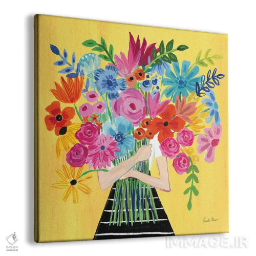 تابلو دستهگل ۱ اثر فریده زمان - نمای پرسپکتیو محصول