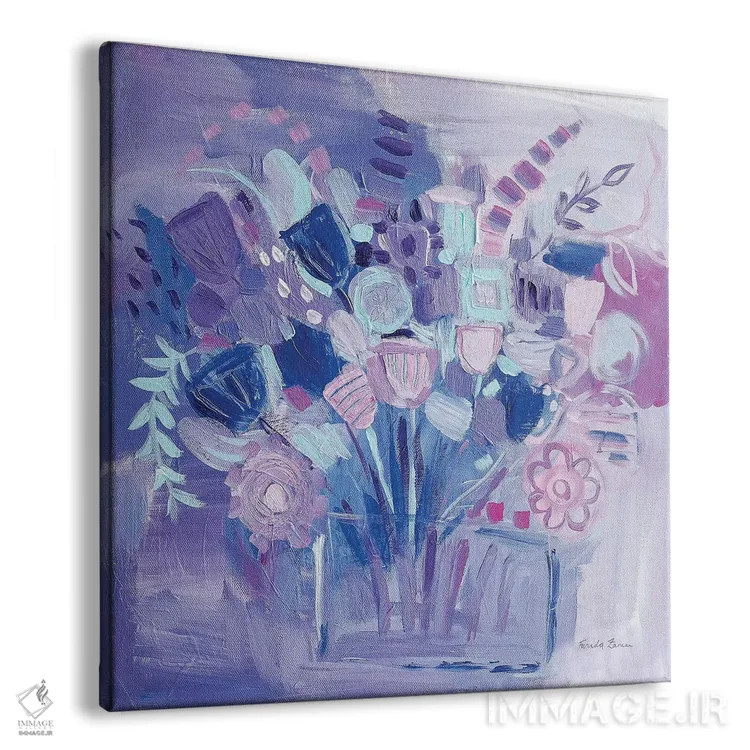 تابلو رنگهای ملایم باغ اثر فریده زمان - نمای پرسپکتیو محصول