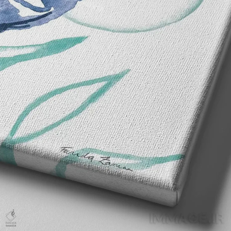 تابلو گوهرهای ساحلی ۴، غار مرجانی اثر فریده زمان - نمای نزدیک بافت بوم