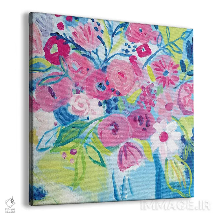 تابلو انفجار بهاری ۲ اثر فریده زمان - نمای پرسپکتیو محصول