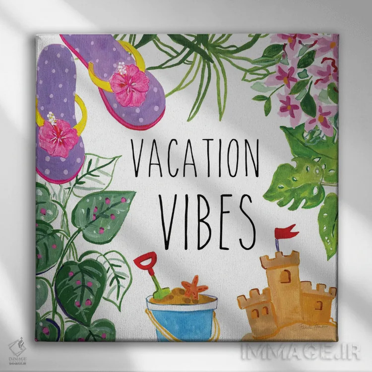 تابلو خانهٔ گرمسیری ۴ اثر فریده زمان - نمای روبهرو روی دیوار