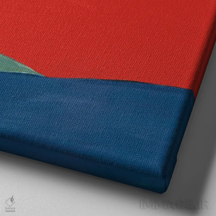 تابلو منظرهٔ بیابانی ۱ اثر فریده زمان - نمای نزدیک بافت بوم