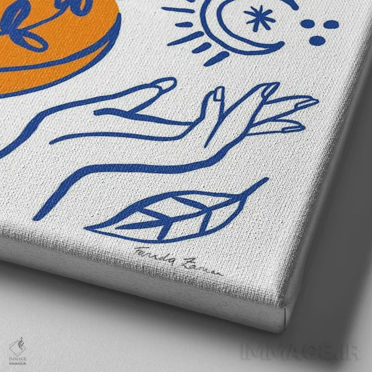 تابلو مرموز روزمره ۴ اثر فریده زمان - نمای نزدیک بافت بوم