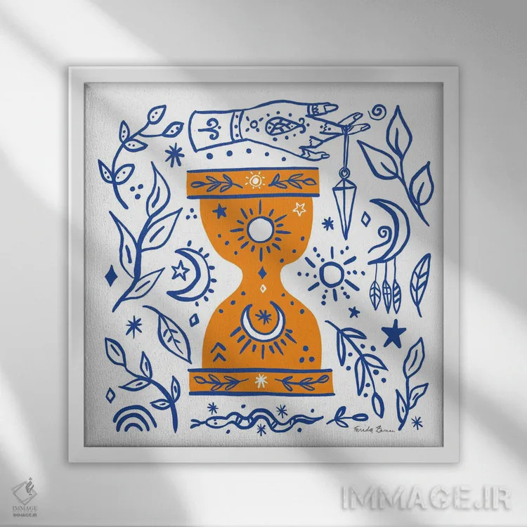 تابلو مرموز روزمره ۳ اثر فریده زمان - نمای قابدار سفید