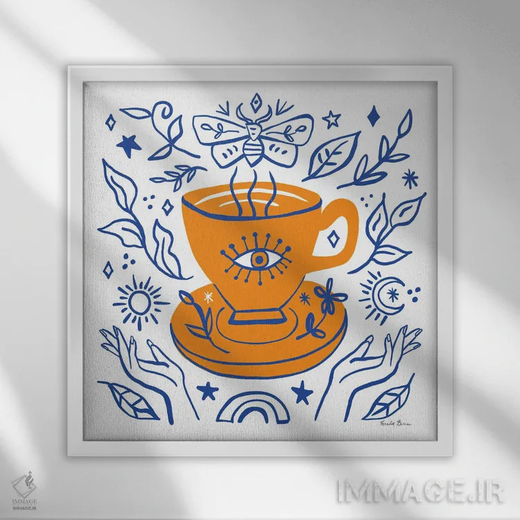 تابلو مرموز روزمره ۴ اثر فریده زمان - نمای قابدار سفید