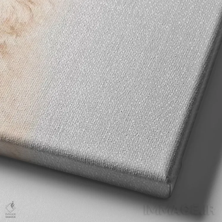 تابلو آلپاکا اثر گال دیزاین - نمای نزدیک بافت بوم