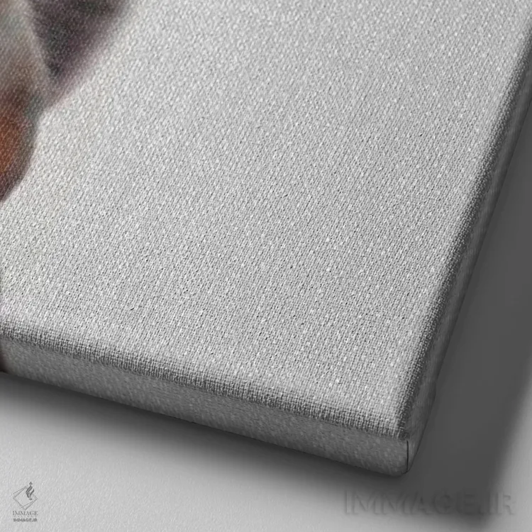 تابلو سنجاب اثر گال دیزاین - نمای نزدیک بافت بوم