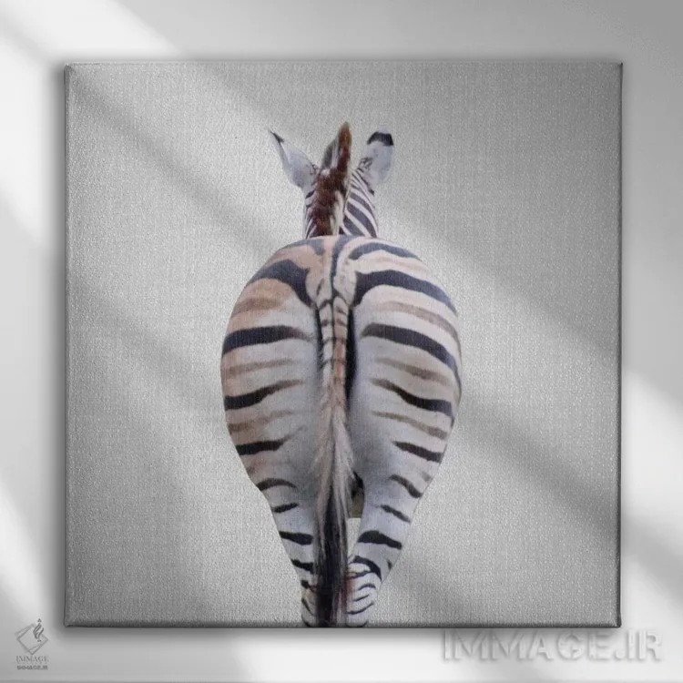 تابلو دم گورخر اثر گال دیزاین - نمای روبهرو روی دیوار