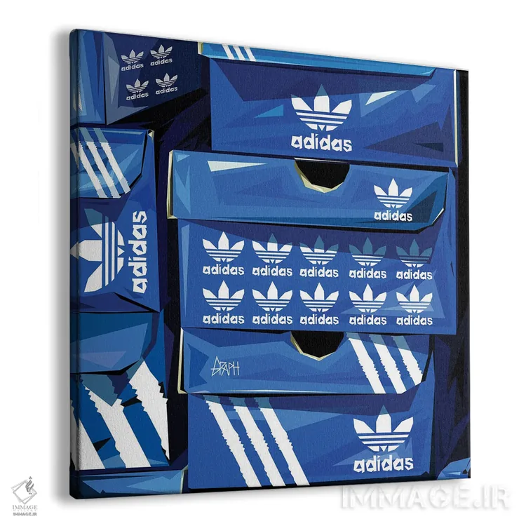 تابلو کالکشن سه خط (کالکتور آدیداس) اثر گراف آتیک (استودیو/برند طراحی) - نمای پرسپکتیو محصول
