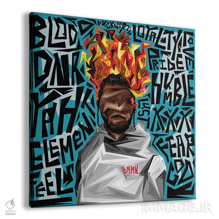 تابلو لعنتی اثر گراف آتیک (استودیو/برند طراحی) - نمای پرسپکتیو محصول