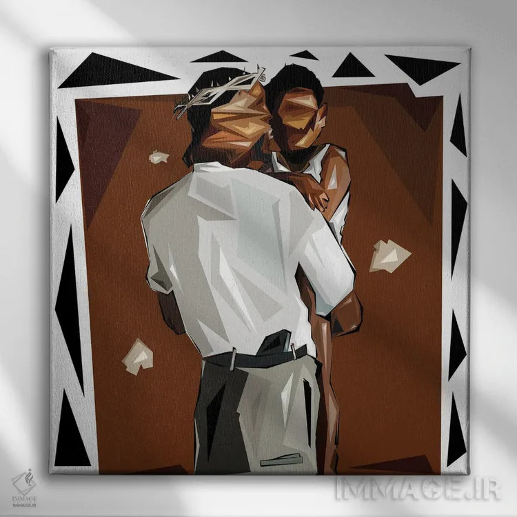 تابلو آقای اخلاق اثر گراف آتیک (استودیو/برند طراحی) - نمای روبهرو روی دیوار