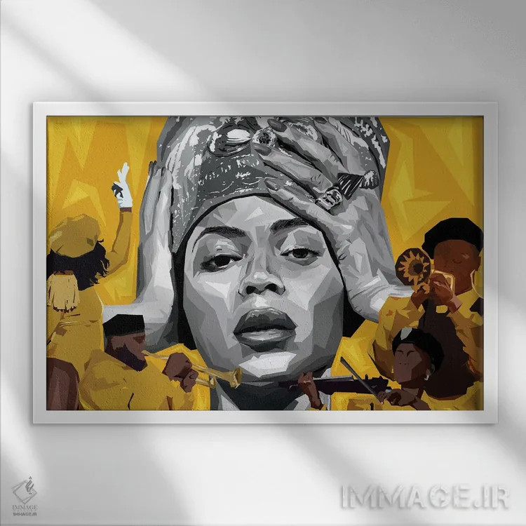 تابلو بازگشت به خانه اثر گراف آتیک (استودیو/برند طراحی) - نمای قابدار سفید