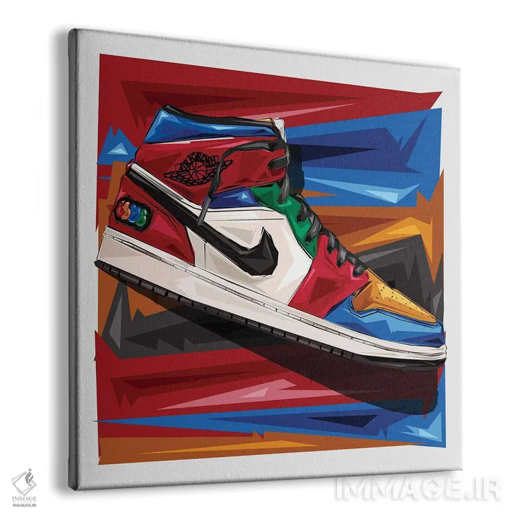 تابلو عشق کفش اسپرت اثر گراف آتیک (استودیو/برند طراحی) - نمای پرسپکتیو محصول