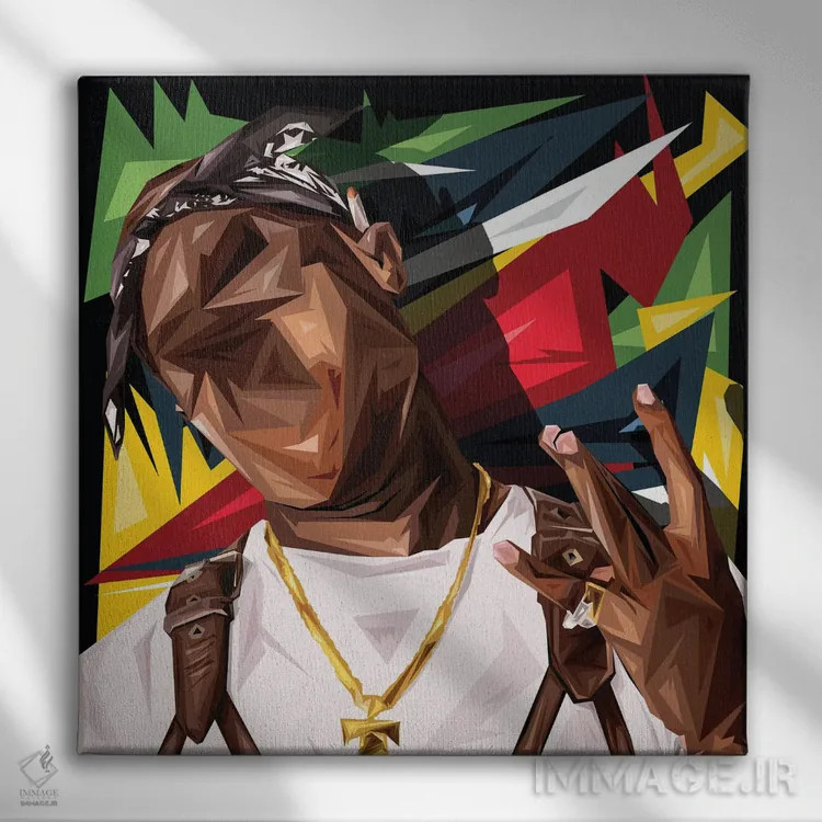 تابلو وستساید (غرب شهر) اثر گراف آتیک (استودیو/برند طراحی) - نمای روبهرو روی دیوار