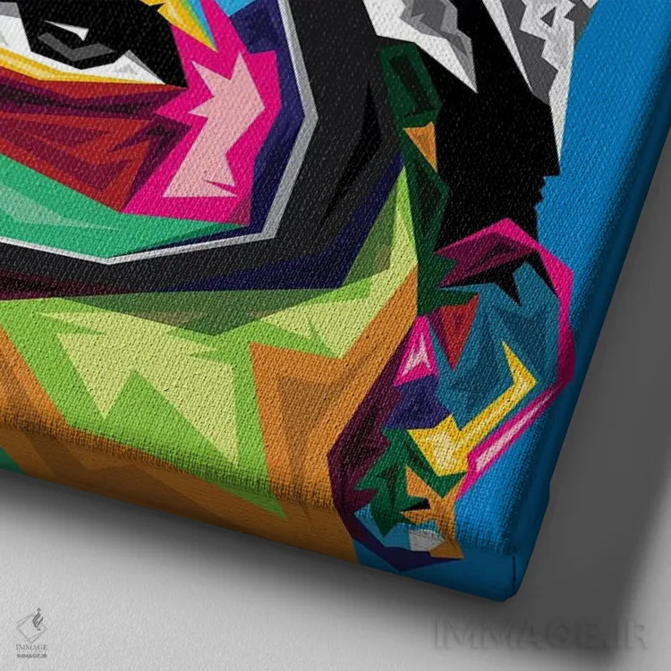 تابلو مارس از بروکلین اثر گراف آتیک (استودیو/برند طراحی) - نمای نزدیک بافت بوم