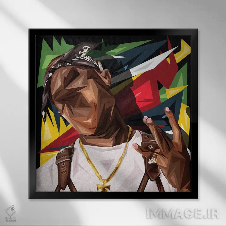 تابلو وستساید (غرب شهر) اثر گراف آتیک (استودیو/برند طراحی) - نمای قابدار مشکی