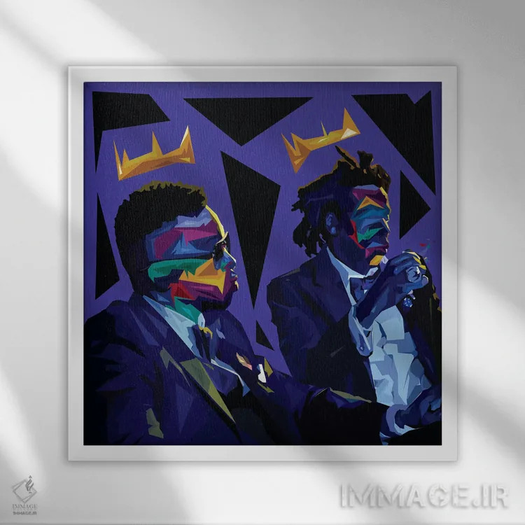 تابلو متأسف نیستم اثر گراف آتیک (استودیو/برند طراحی) - نمای قابدار سفید