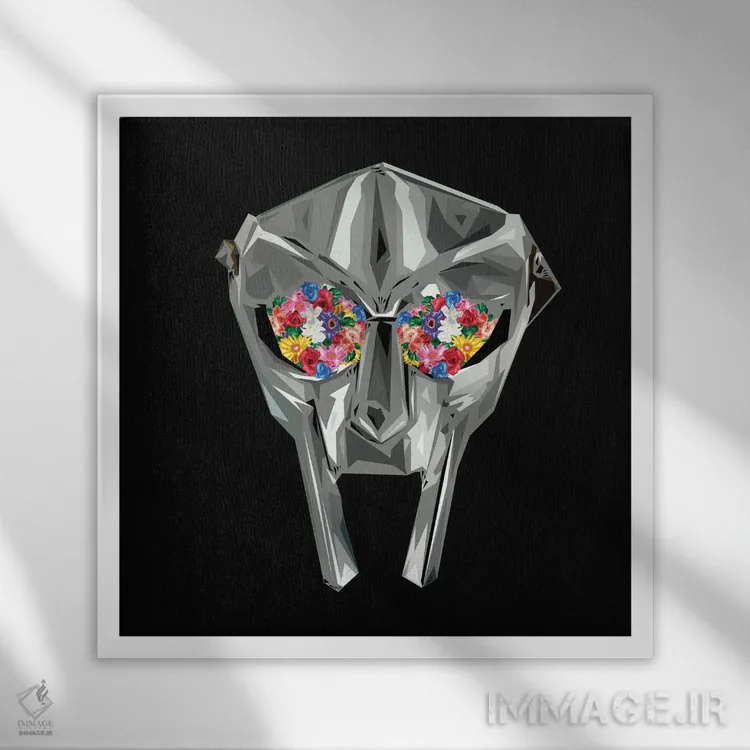 تابلو خداحافظ دوم (اشاره به هنرمند MF Doom) اثر گراف آتیک (استودیو/برند طراحی) - نمای قابدار سفید