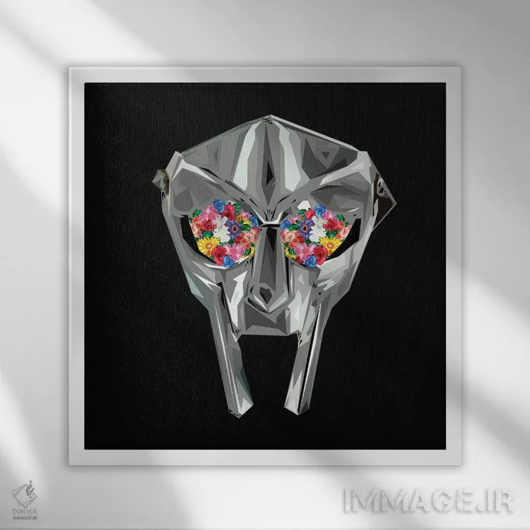 تابلو خداحافظ دوم (اشاره به هنرمند MF Doom) اثر گراف آتیک (استودیو/برند طراحی) - نمای قابدار سفید