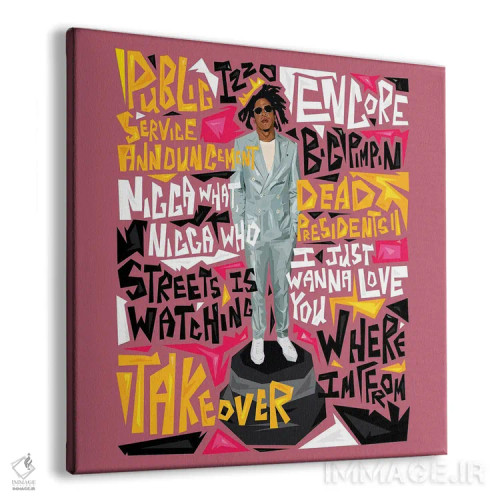 تابلو بهترینهای جی (احتمالاً جی-زی) اثر گراف آتیک (استودیو/برند طراحی) - نمای پرسپکتیو محصول