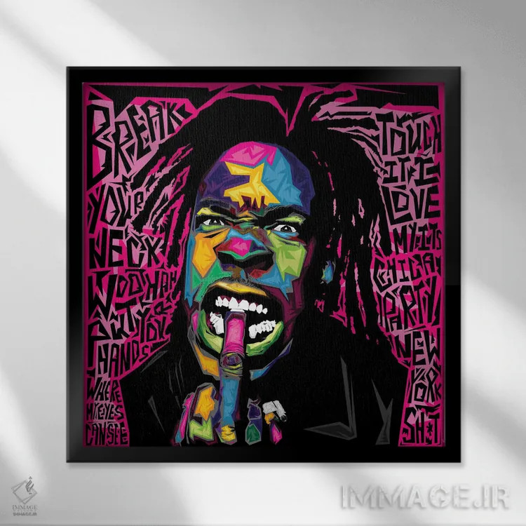 تابلو بهترینهای بوستا اثر گراف آتیک (استودیو/برند طراحی) - نمای قابدار مشکی