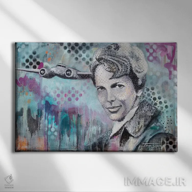 تابلو عمل بهتر از حرف است اثر تارا گامل - نمای روبهرو روی دیوار