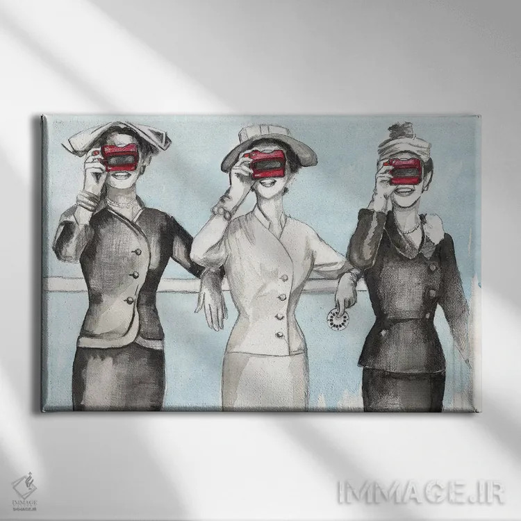 تابلو خودت ببین اثر تارا گامل - نمای روبهرو روی دیوار