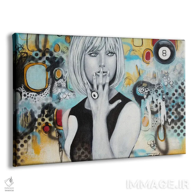 تابلو تردید قاطع اثر تارا گامل - نمای پرسپکتیو محصول