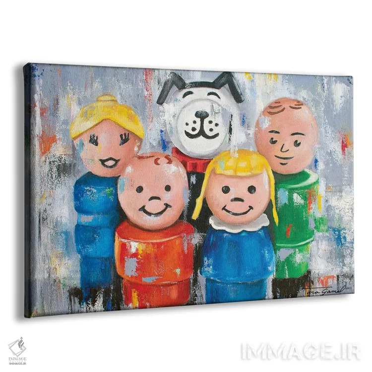 تابلو کمی شخصیت راه دوری میرود اثر تارا گامل - نمای پرسپکتیو محصول