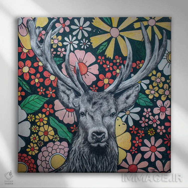 تابلو صلح اثر تارا گامل - نمای روبهرو روی دیوار