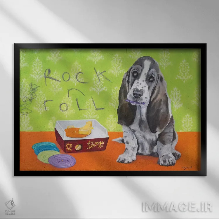 تابلو نشانهها مشهود است (ضربالمثل انگلیسی) اثر تارا گامل - نمای قابدار مشکی