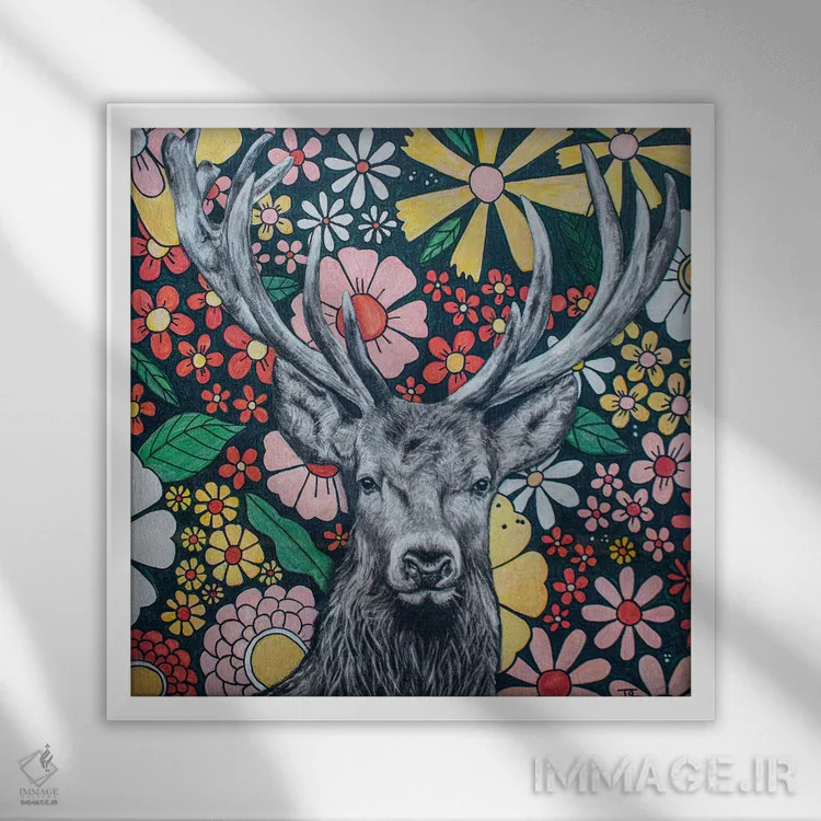 تابلو صلح اثر تارا گامل - نمای قابدار سفید