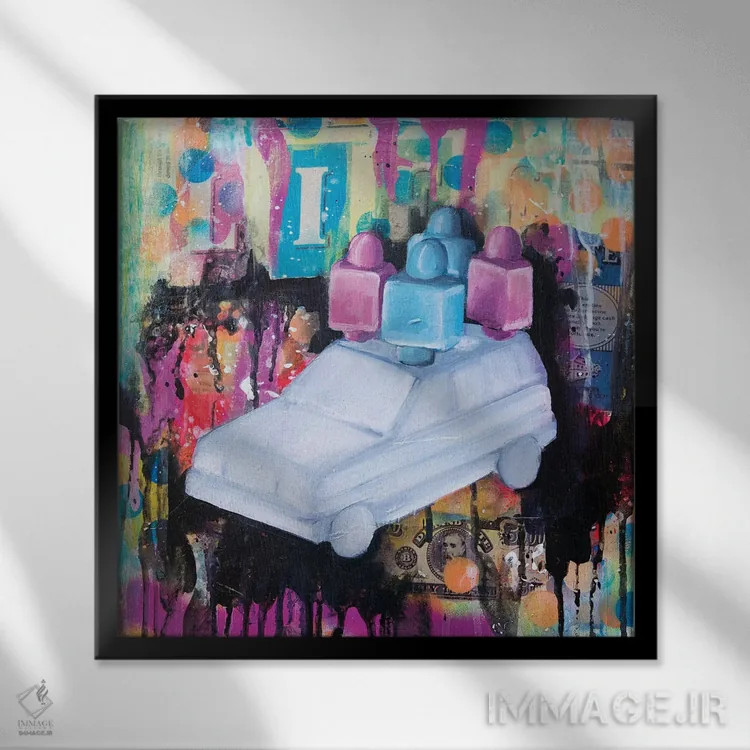 تابلو C'est La Vie (این است زندگی) اثر تارا گامل - نمای قابدار مشکی