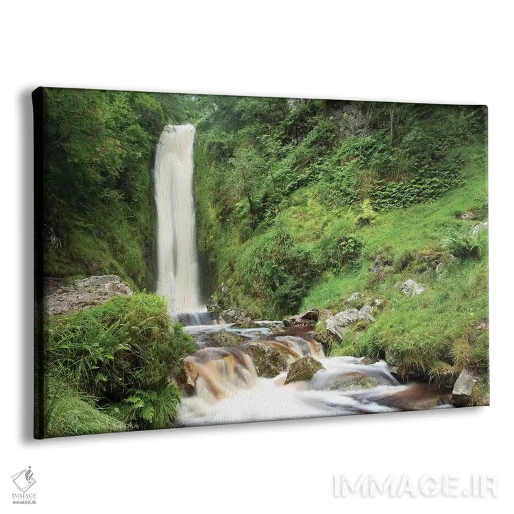 تابلو آبشار گلنوین، کلونمانی، اینیشوئن، شهرستان دونگال، ایرلند اثر گارث مککورمک - نمای پرسپکتیو محصول