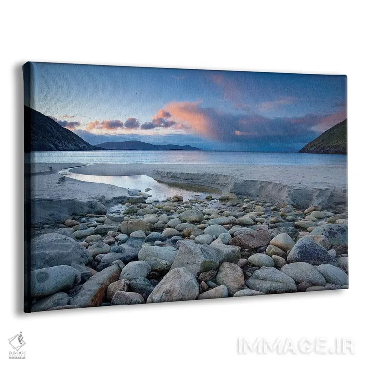 تابلو صبح اوایل تابستان در ساحل کیم، جزیره آکیل، شهرستان مایو، ایرلند اثر گارث مککورمک - نمای پرسپکتیو محصول