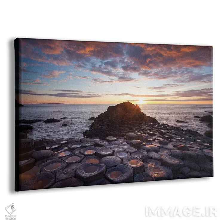 تابلو غروب نیمه تابستان اول، جاده جاینت، شهرستان انترم، ایرلند شمالی اثر گارث مککورمک - نمای پرسپکتیو محصول