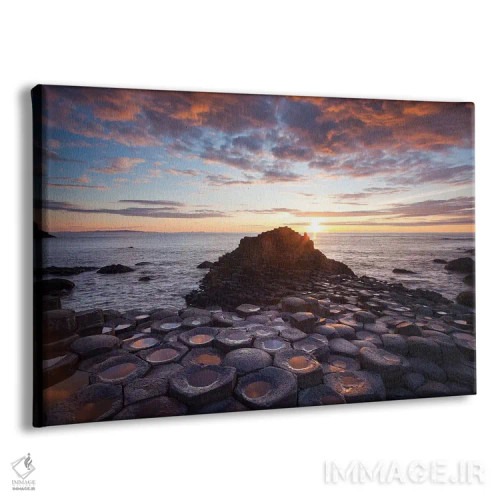 تابلو غروب نیمه تابستان اول، جاده جاینت، شهرستان انترم، ایرلند شمالی اثر گارث مککورمک - نمای پرسپکتیو محصول