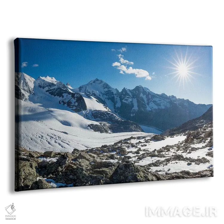 تابلو کوههای پیز پالو و پیز برنینا از دیاولزا، آلپ برنینر، گراوبوندن، سوئیس اثر گارث مککورمک - نمای پرسپکتیو محصول